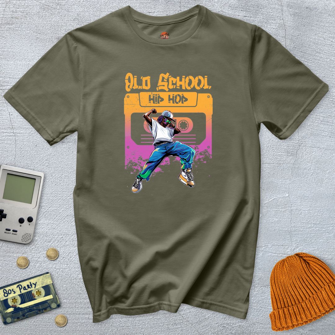Printify T-Shirt Military Green / S Old School Hip Hop - Shirt
