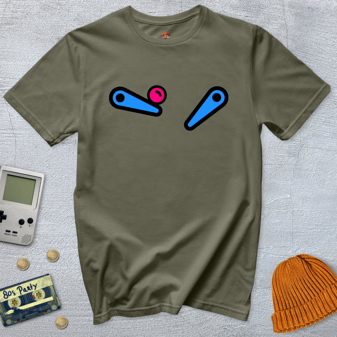 Printify T-Shirt Military Green / S pinball - Shirt