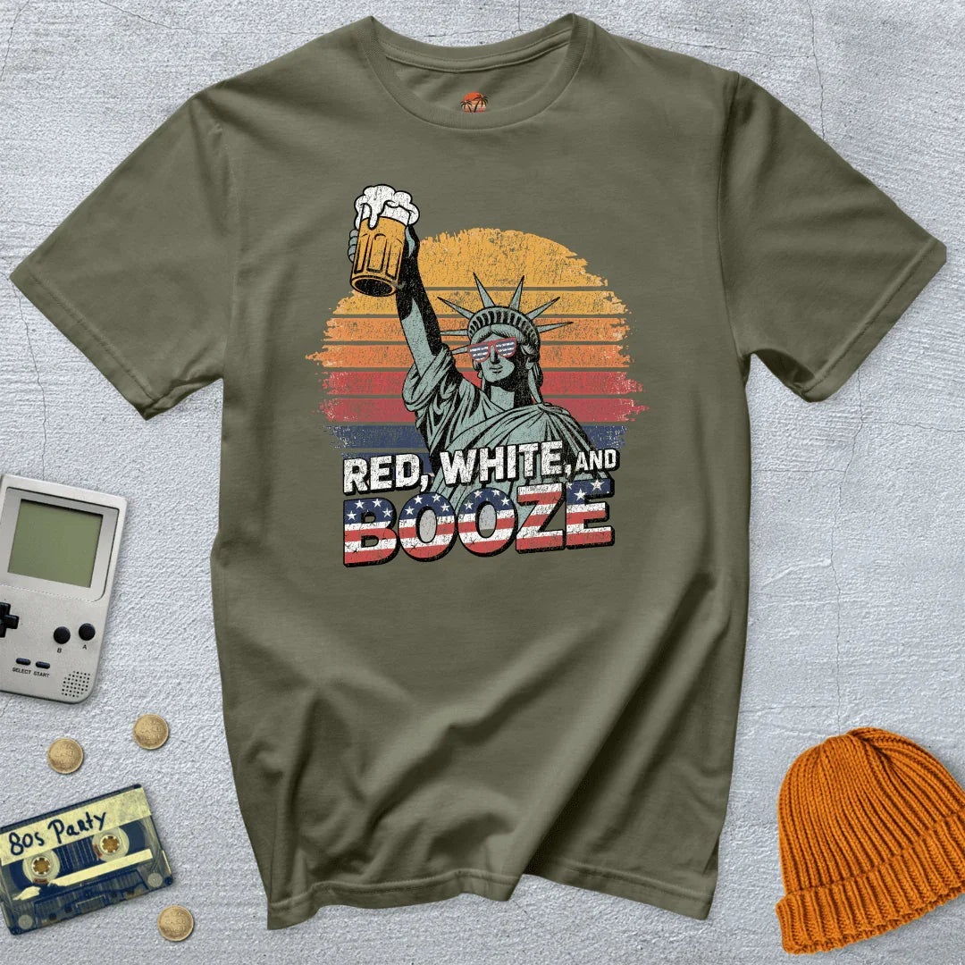 Red White Booze - Shirt - Throwback Paradise