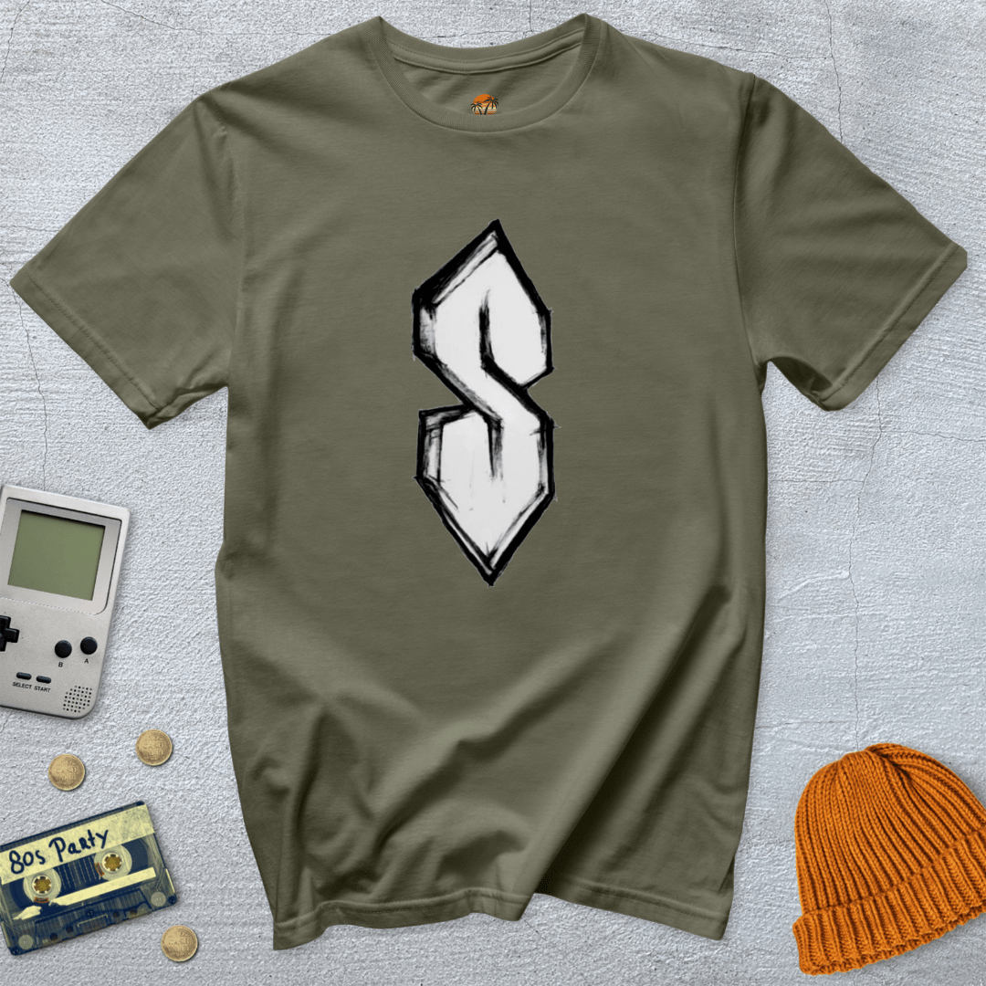Printify T-Shirt Military Green / S Retro S - Shirt