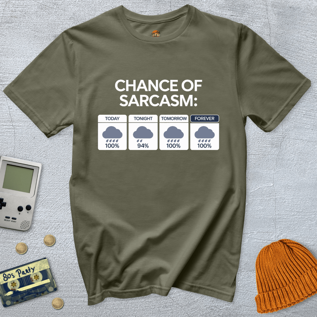Printify T-Shirt Military Green / S Sarcasm - Shirt