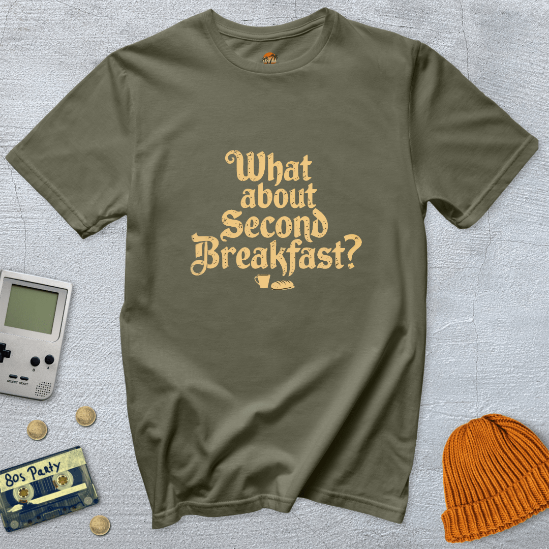 Printify T-Shirt Military Green / S Second Breakfast - Shirt