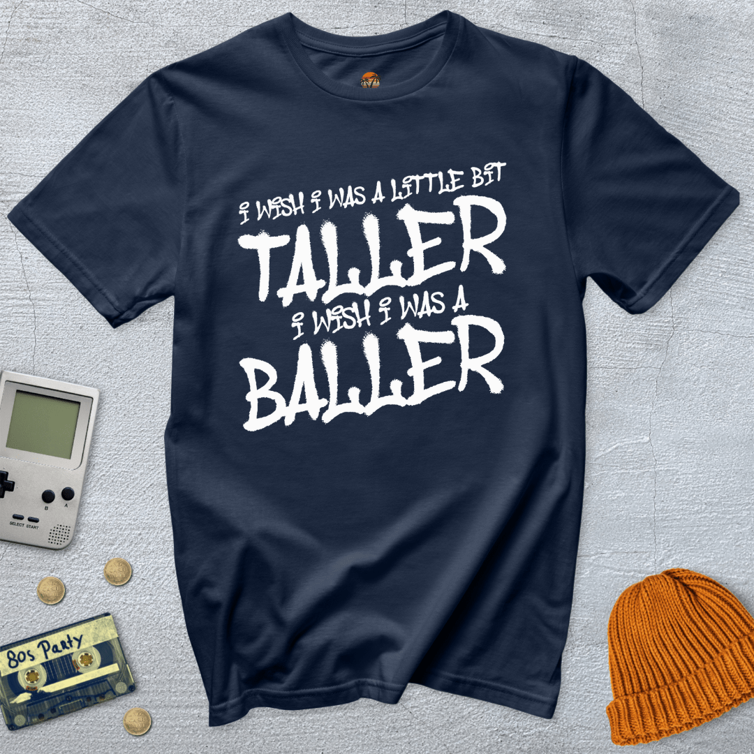 Printify T-Shirt Navy / S Baller - Shirt