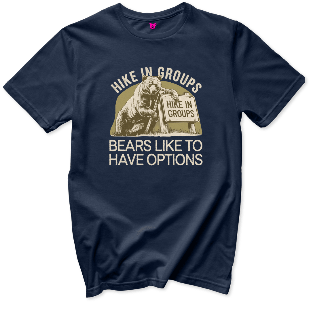 Bear Hiking Advice T-Shirt - Throwback Paradise