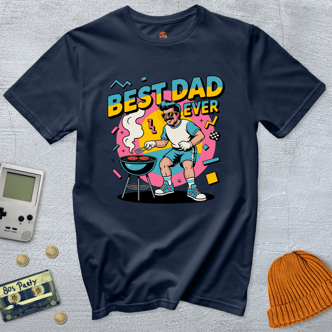 Printify T-Shirt Navy / S Best Dad Ever - Shirt