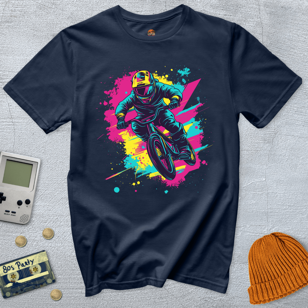 Printify T-Shirt Navy / S BMX Kid - Shirt