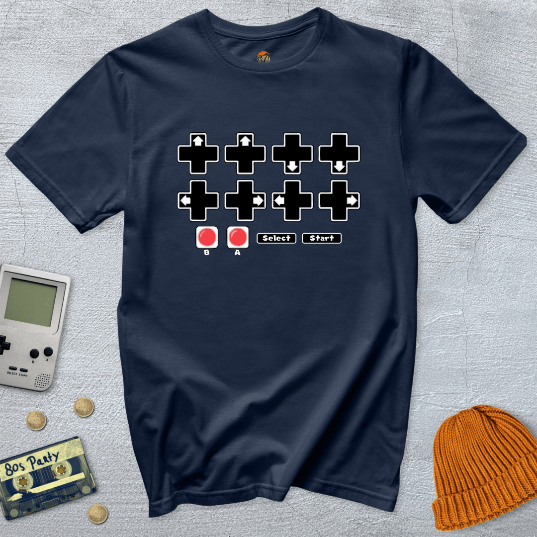 Printify T-Shirt Navy / S Cheat Code - Shirt