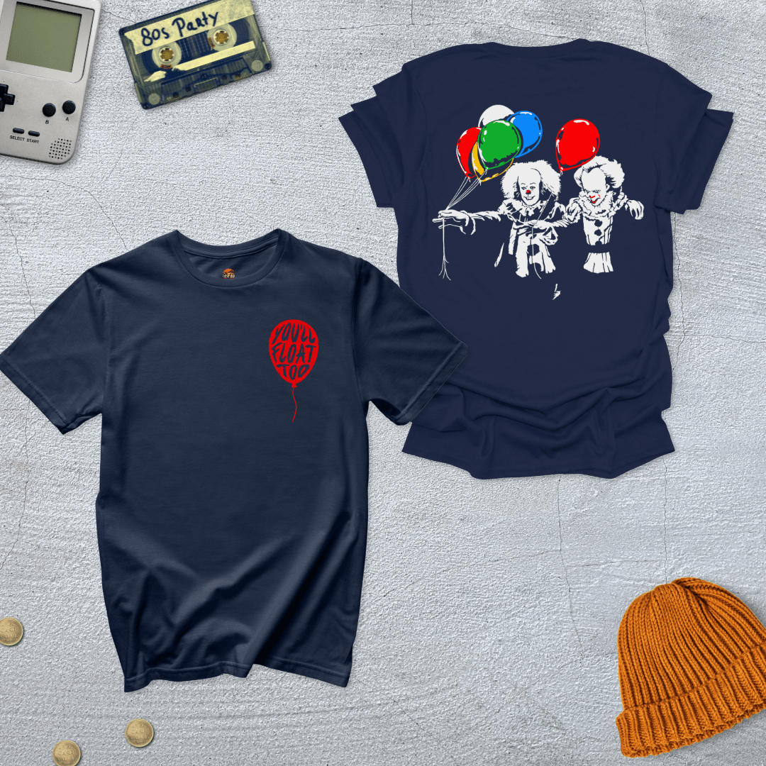 Printify T-Shirt Navy / S Clown Fiction - Shirt
