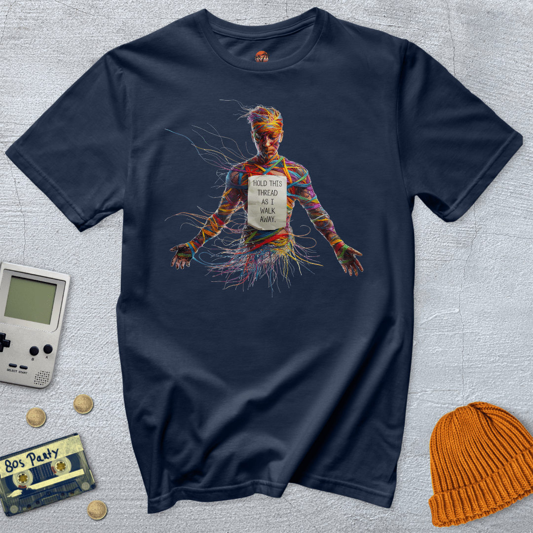 Printify T-Shirt Navy / S Destroy my sweater - Shirt