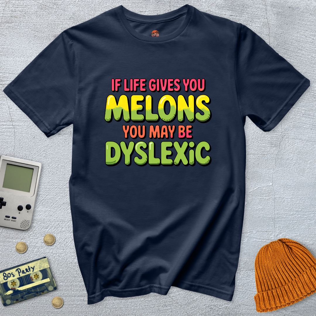 Printify T-Shirt Navy / S Dyslexic - Shirt