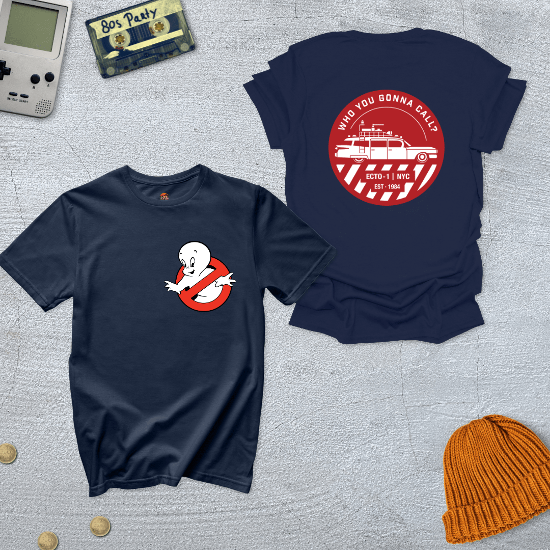 Printify T-Shirt Navy / S Ghosts - Shirt
