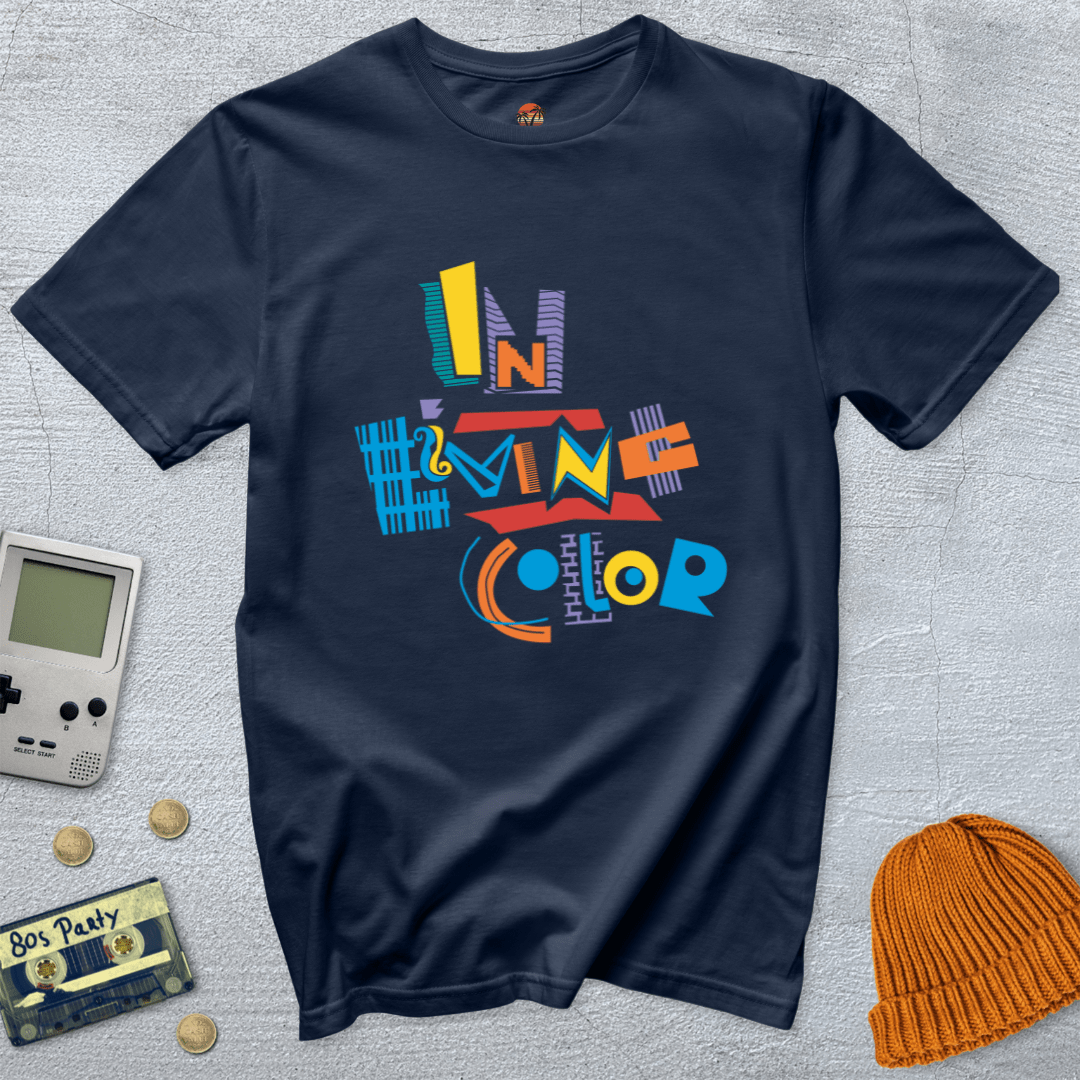 Printify T-Shirt Navy / S In Living Color - Shirt