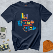 Printify T-Shirt Navy / S In Living Color - Shirt