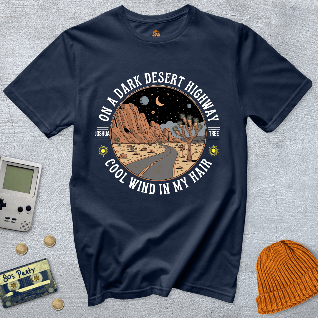 Printify T-Shirt Navy / S Joshua Tree Hwy  - Shirt