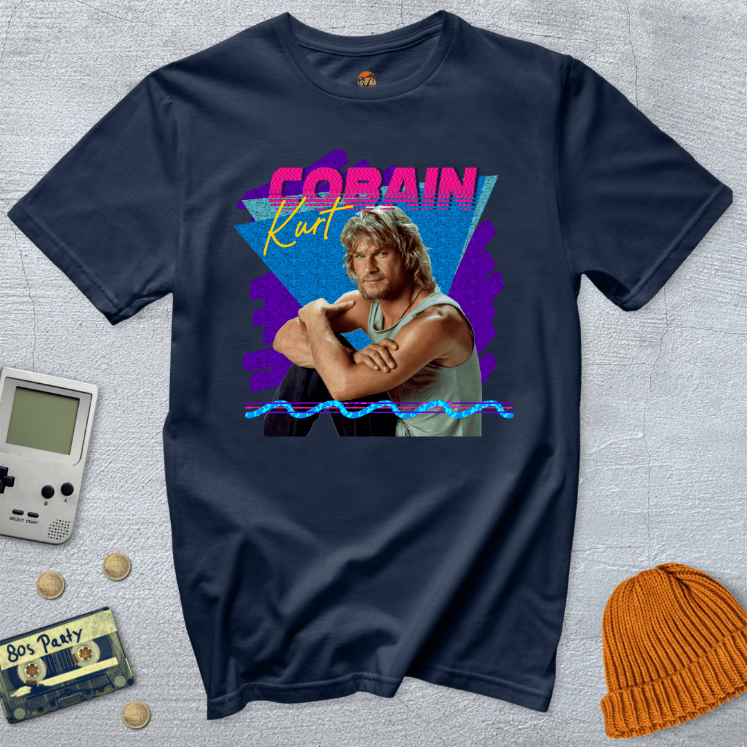 Printify T-Shirt Navy / S Kurt Cobain - Shirt