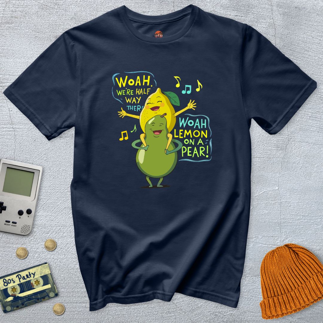 Printify T-Shirt Navy / S Lemon on a Pear - Shirt