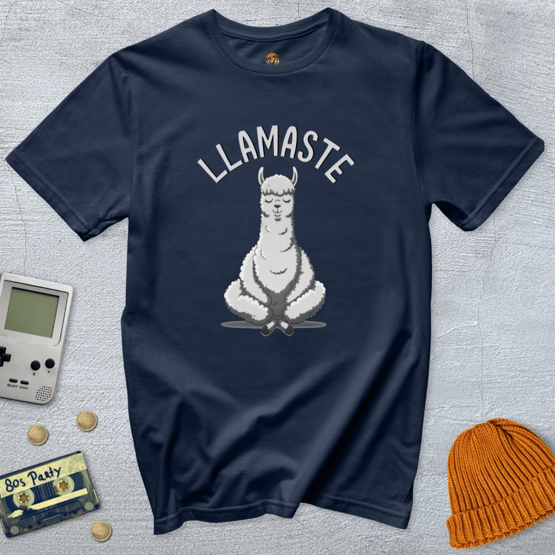 Printify T-Shirt Navy / S Llamaste - Shirt