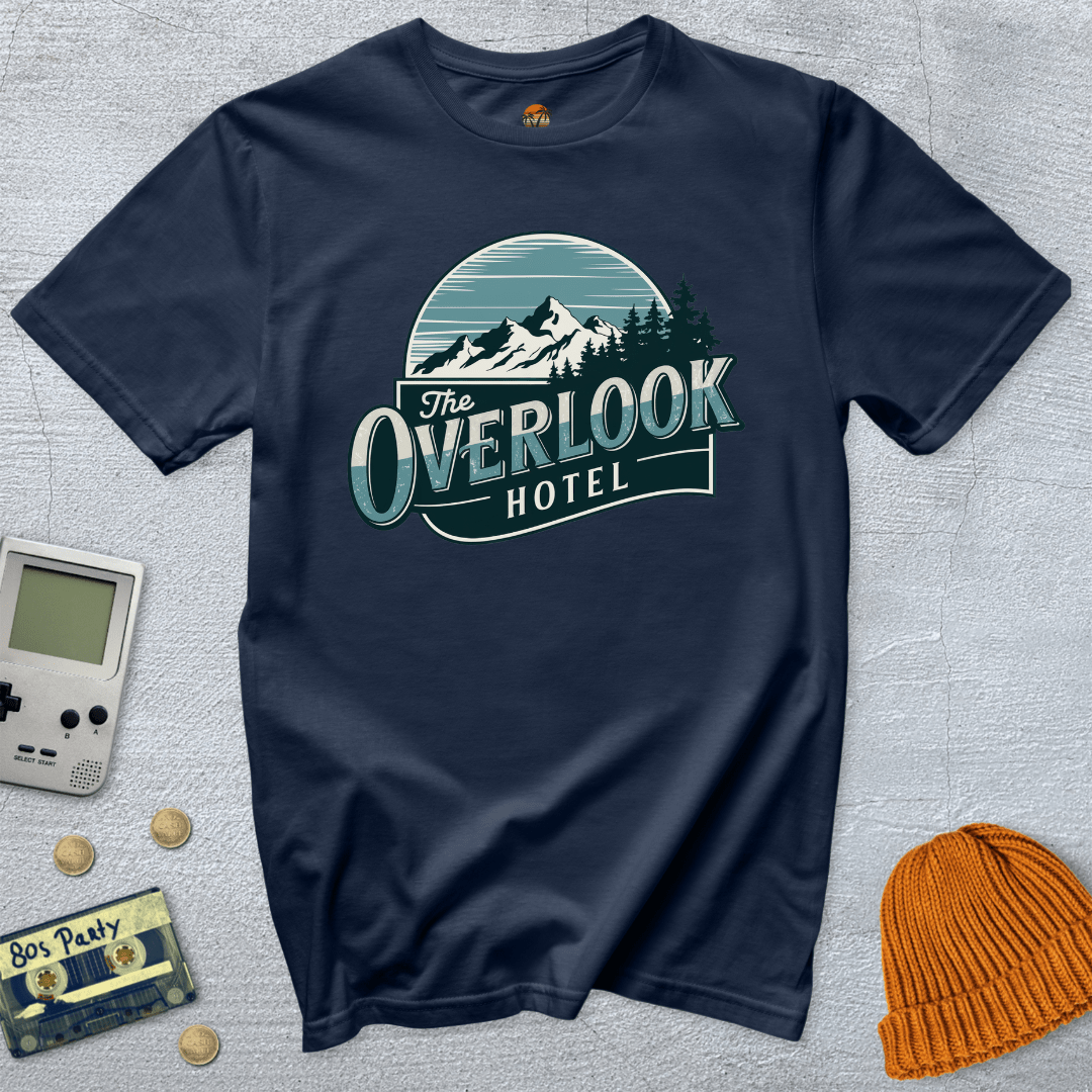 Printify T-Shirt Navy / S Overlook Hotel - Shirt