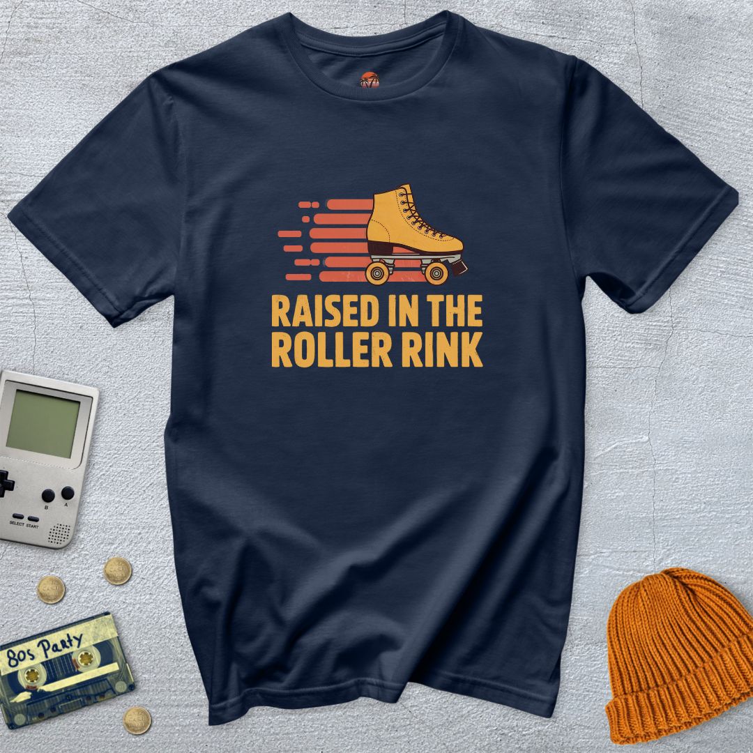Printify T-Shirt Navy / S Raised in the Rink - Shirt