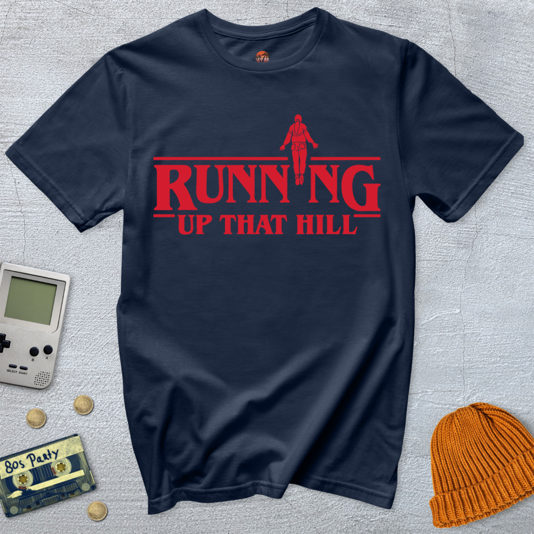 Printify T-Shirt Navy / S Running up that Hill - Shirt