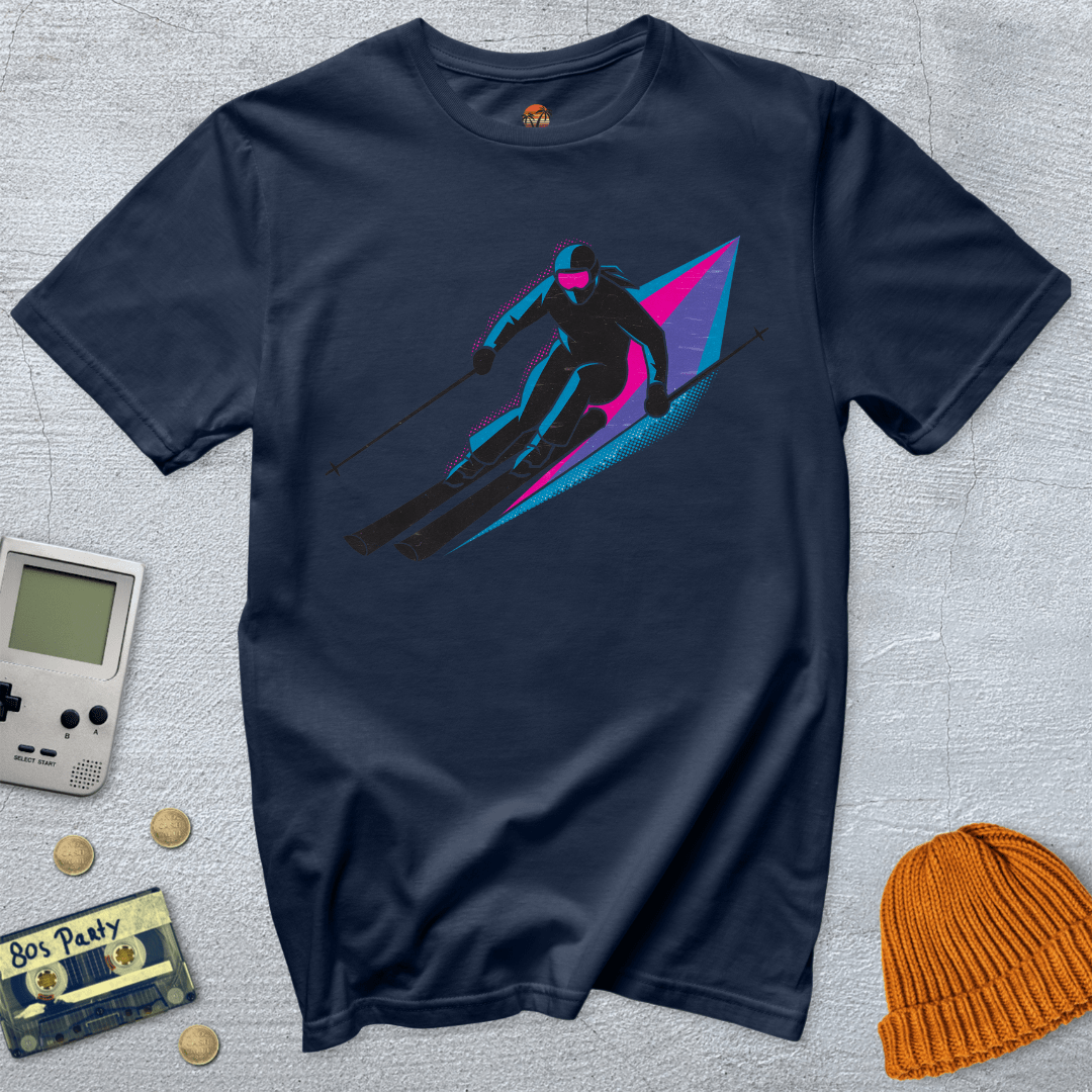 Printify T-Shirt Navy / S Ski - Shirt