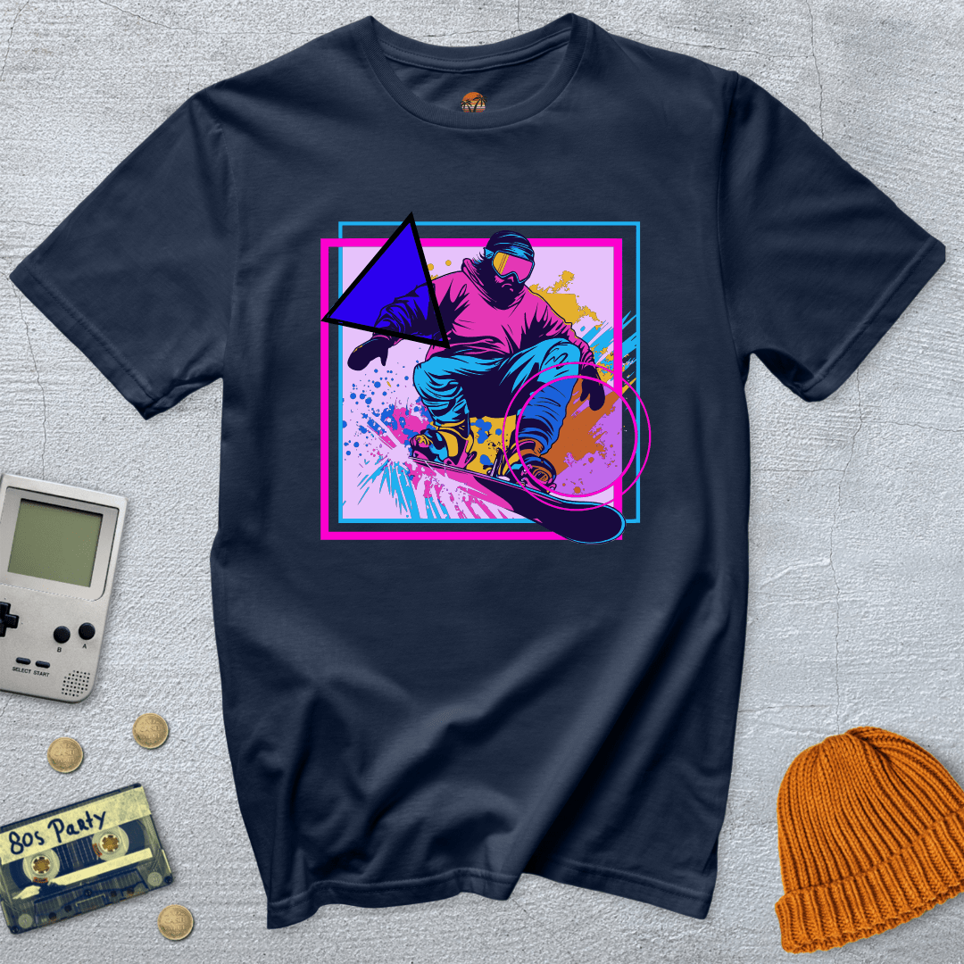 Printify T-Shirt Navy / S Snowboarder - Shirt