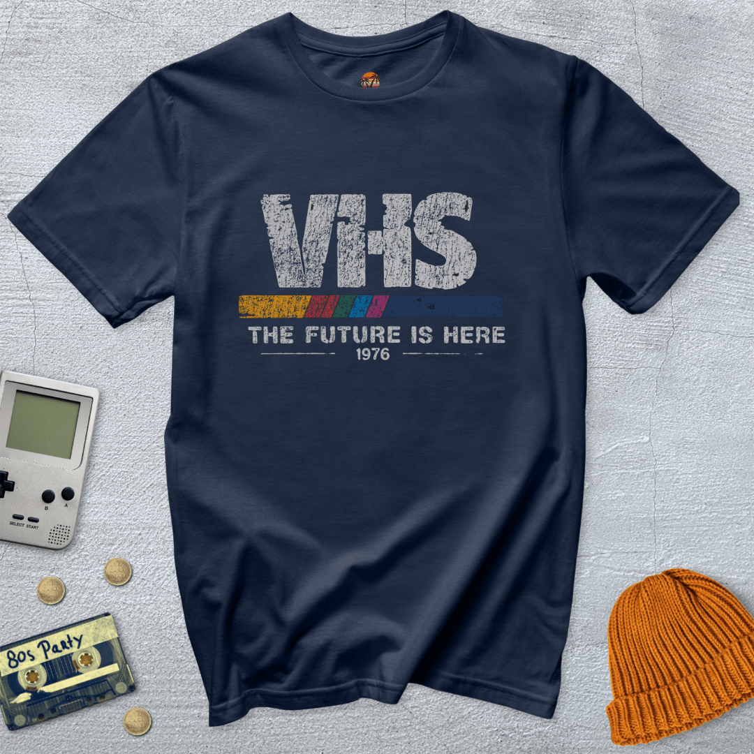 Printify T-Shirt Navy / S VHS - Shirt