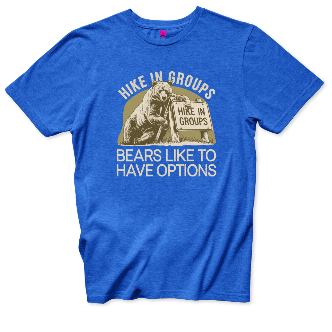 Bear Hiking Advice T-Shirt - Throwback Paradise