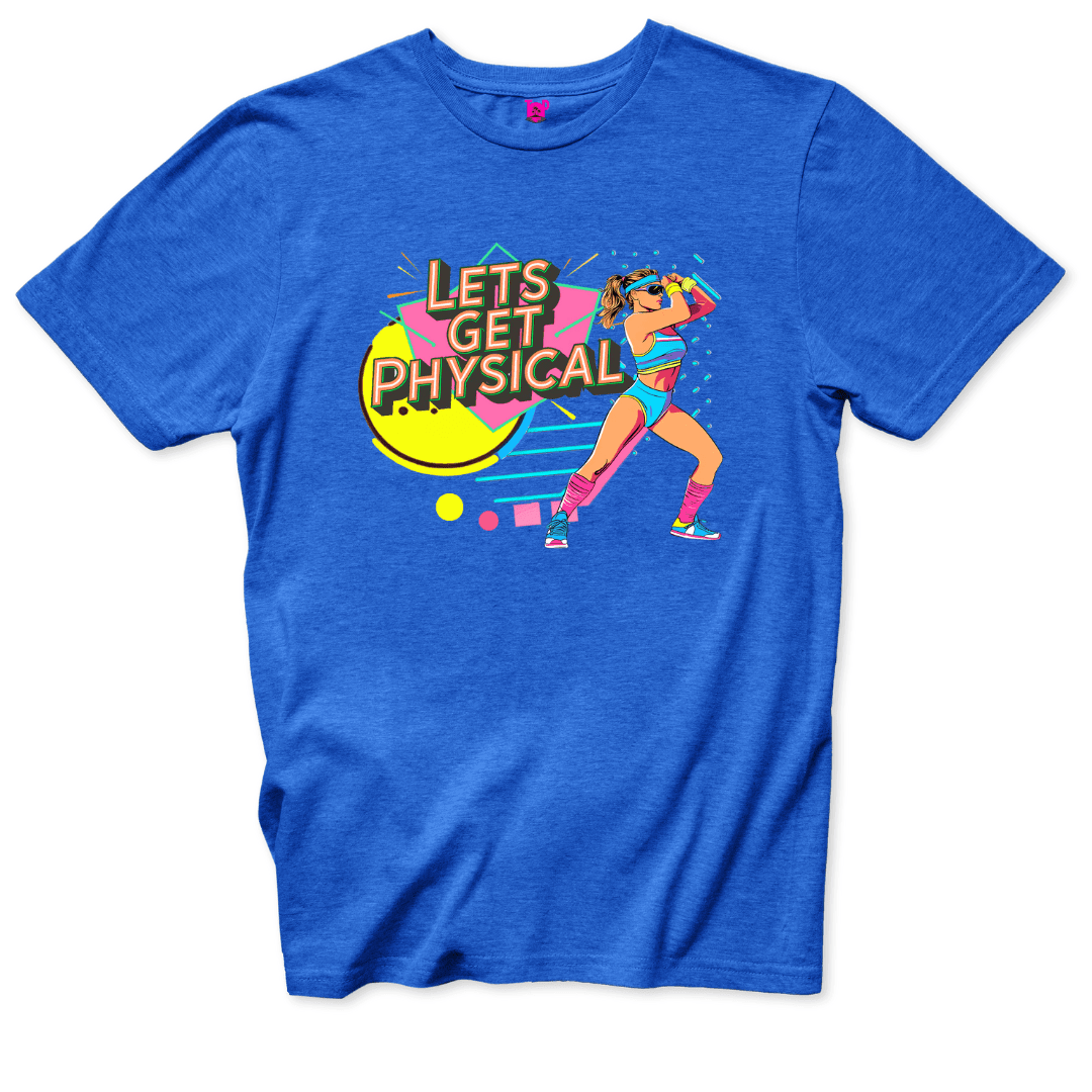 Lets Get Physical 80s T-Shirt - Throwback Paradise