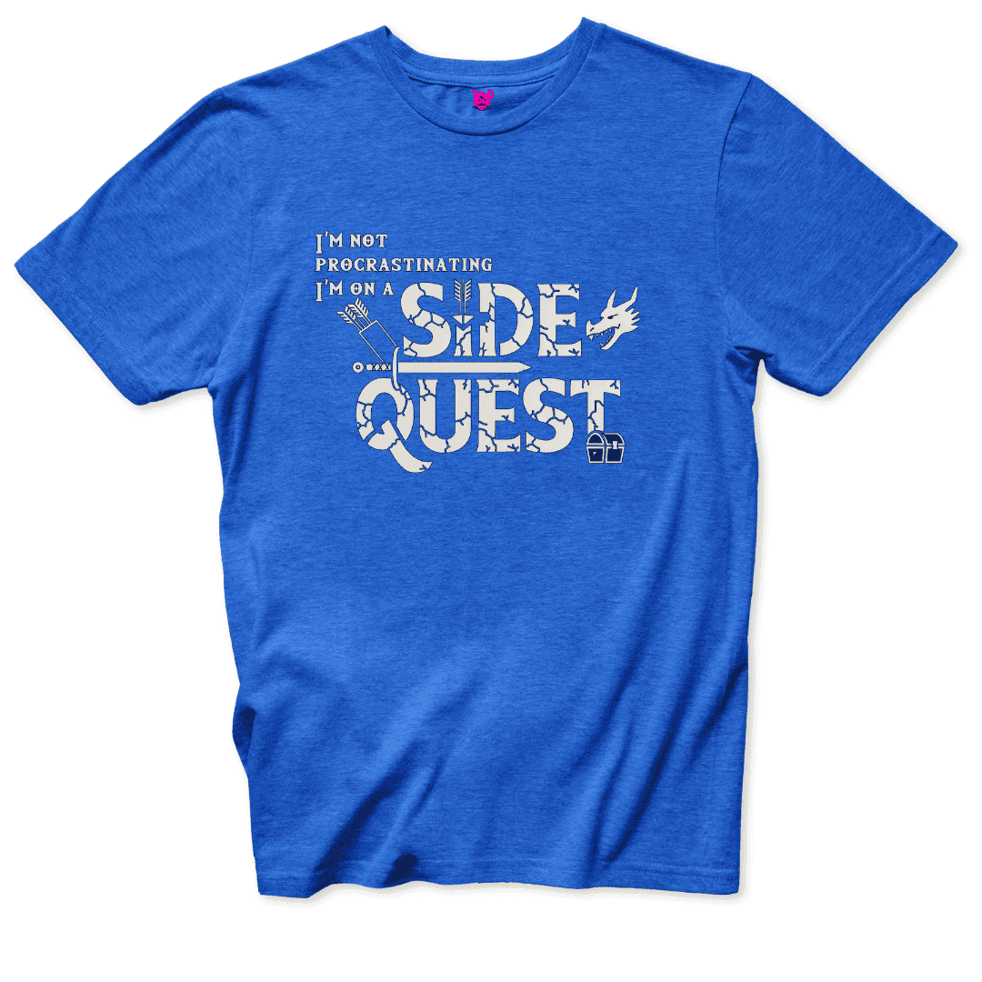Procrastination Quest T-Shirt - Throwback Paradise