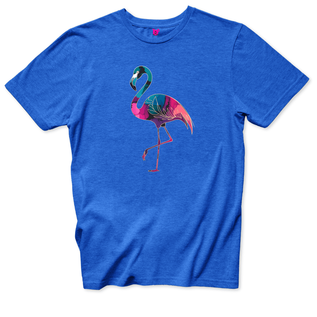 Vibrant Flamingo T-Shirt - Throwback Paradise