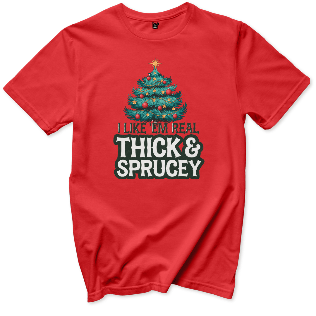 Thick and Sprucey T-Shirt - Throwback Paradise