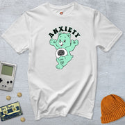 Printify T-Shirt White / S Anxiety Bear - Shirt