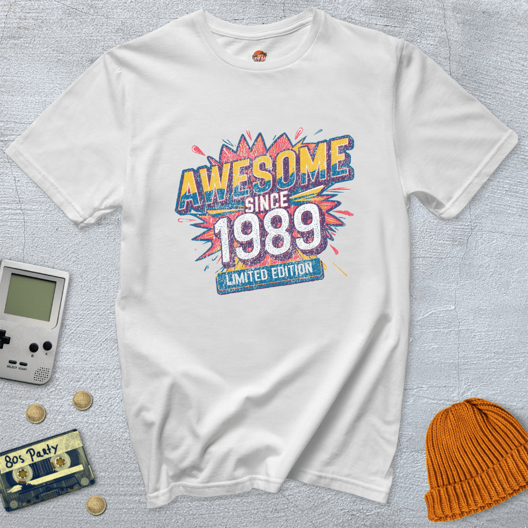 Printify T-Shirt White / S Awesome 1989 - Shirt