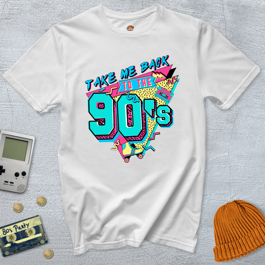 Printify T-Shirt White / S Back to the 90s - Shirt