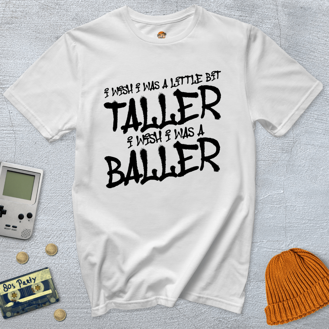 Printify T-Shirt White / S Baller - Shirt