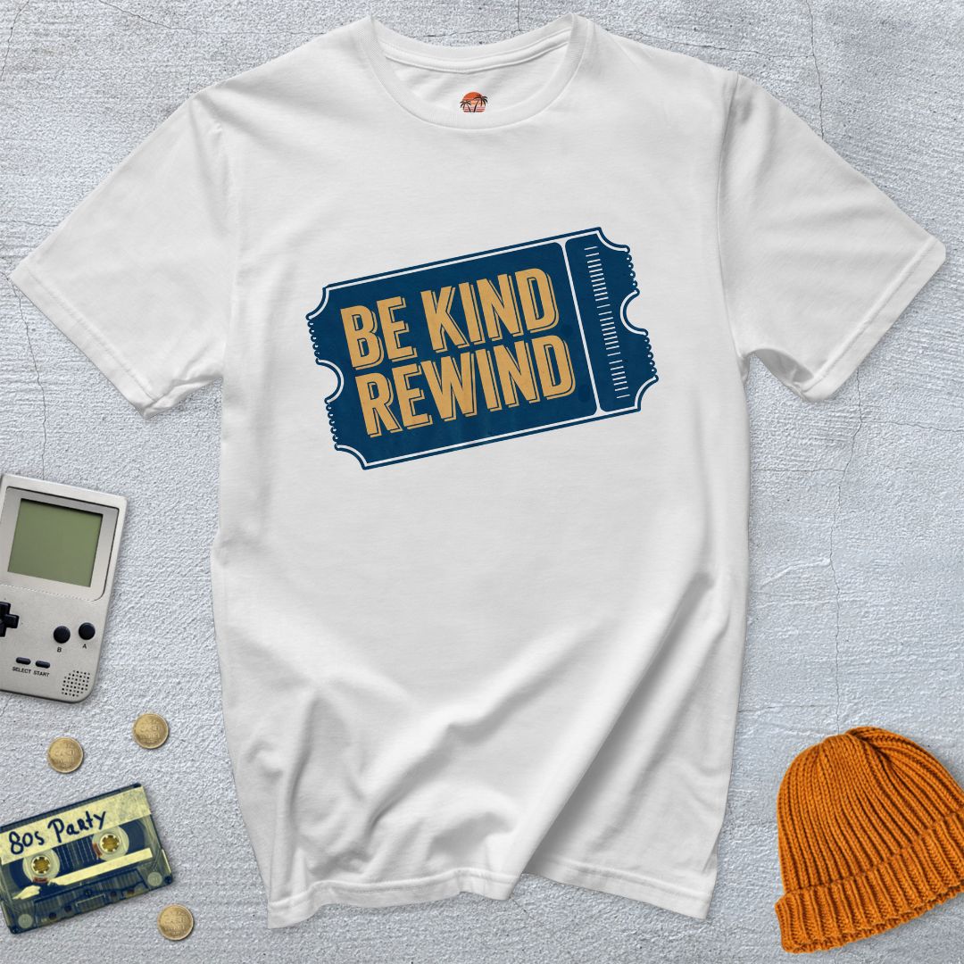 Printify T-Shirt White / S Be Kind Rewind - Shirt