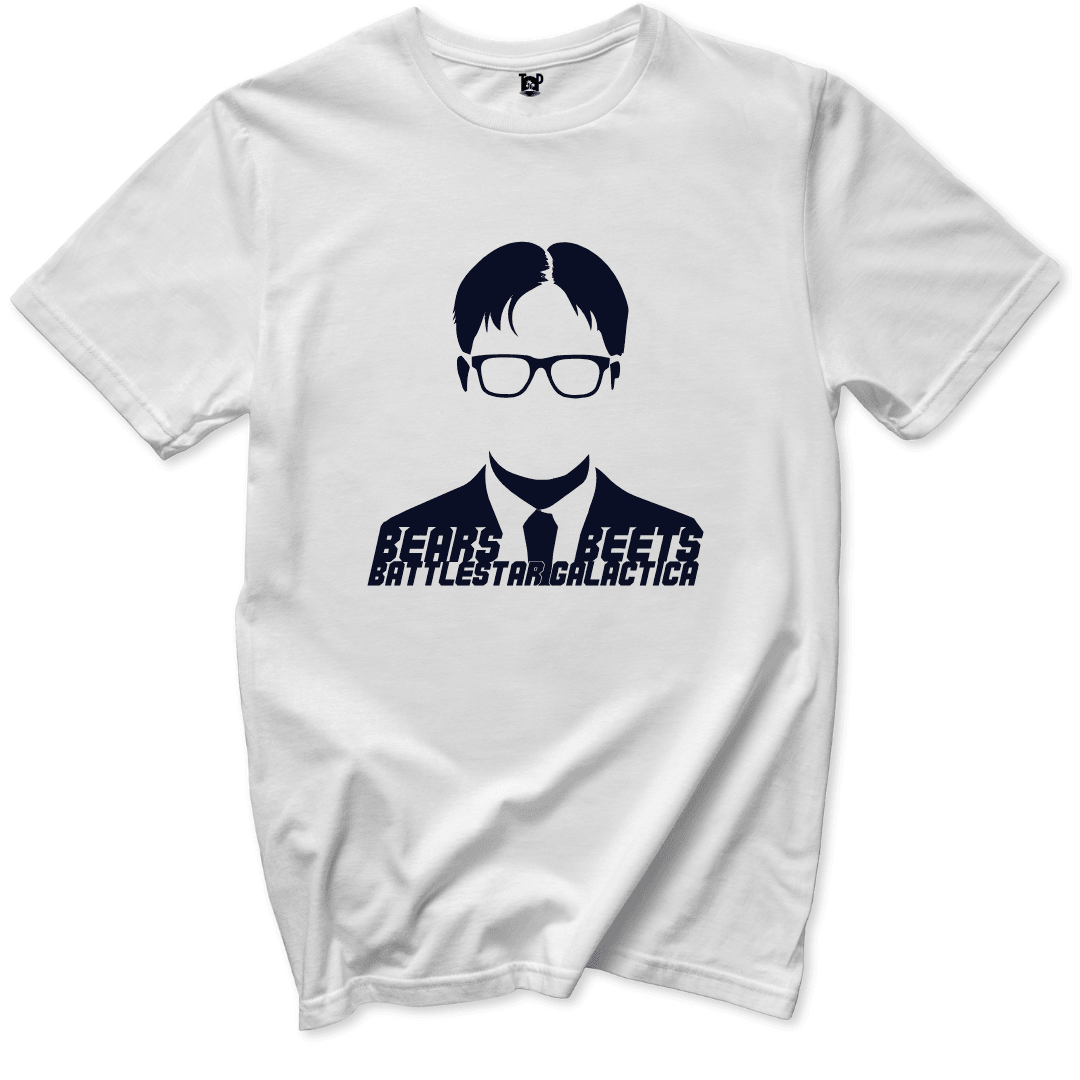 Bears, Beets, Battlestar Galactica T-Shirt - Throwback Paradise