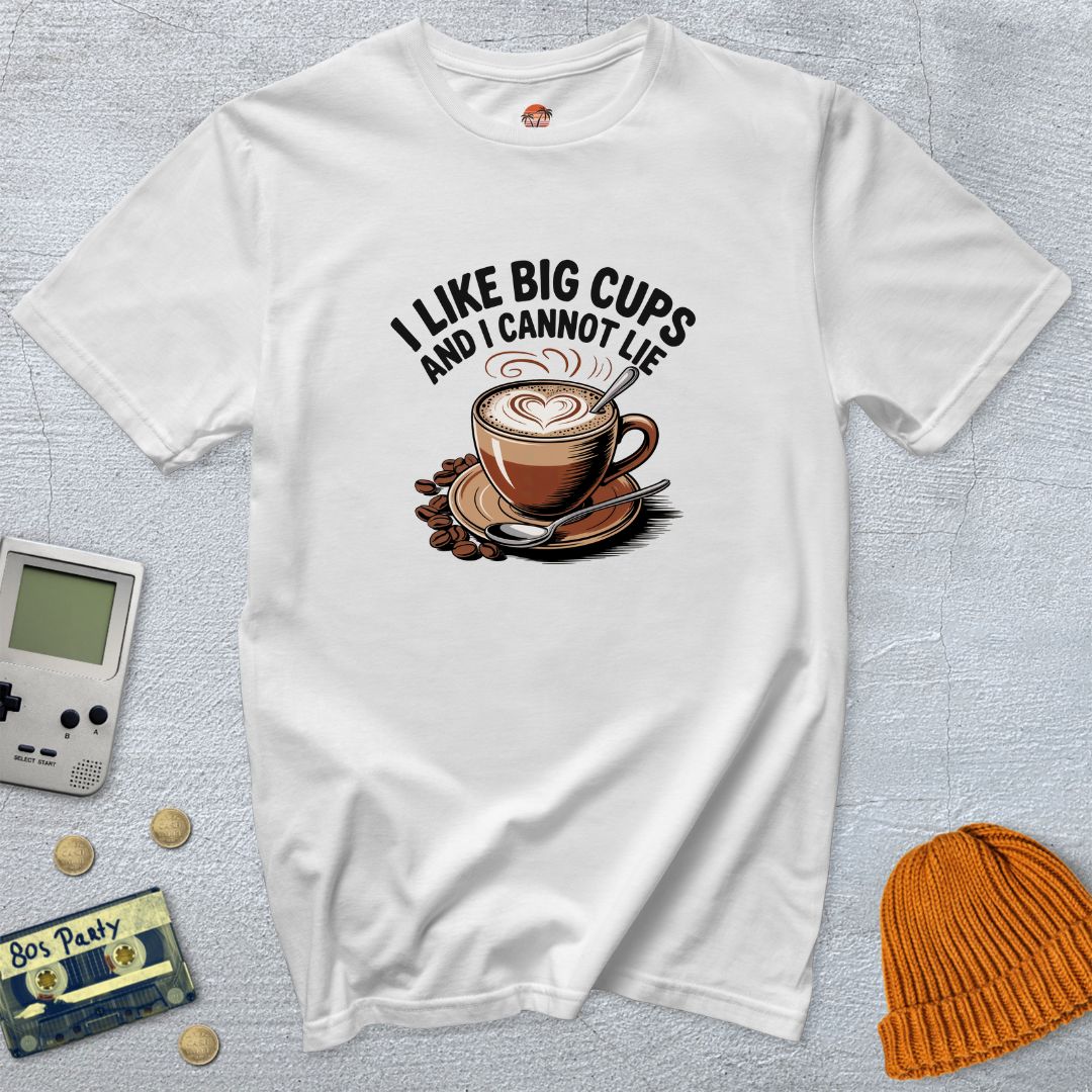 Printify T-Shirt White / S Big Cups - Shirt
