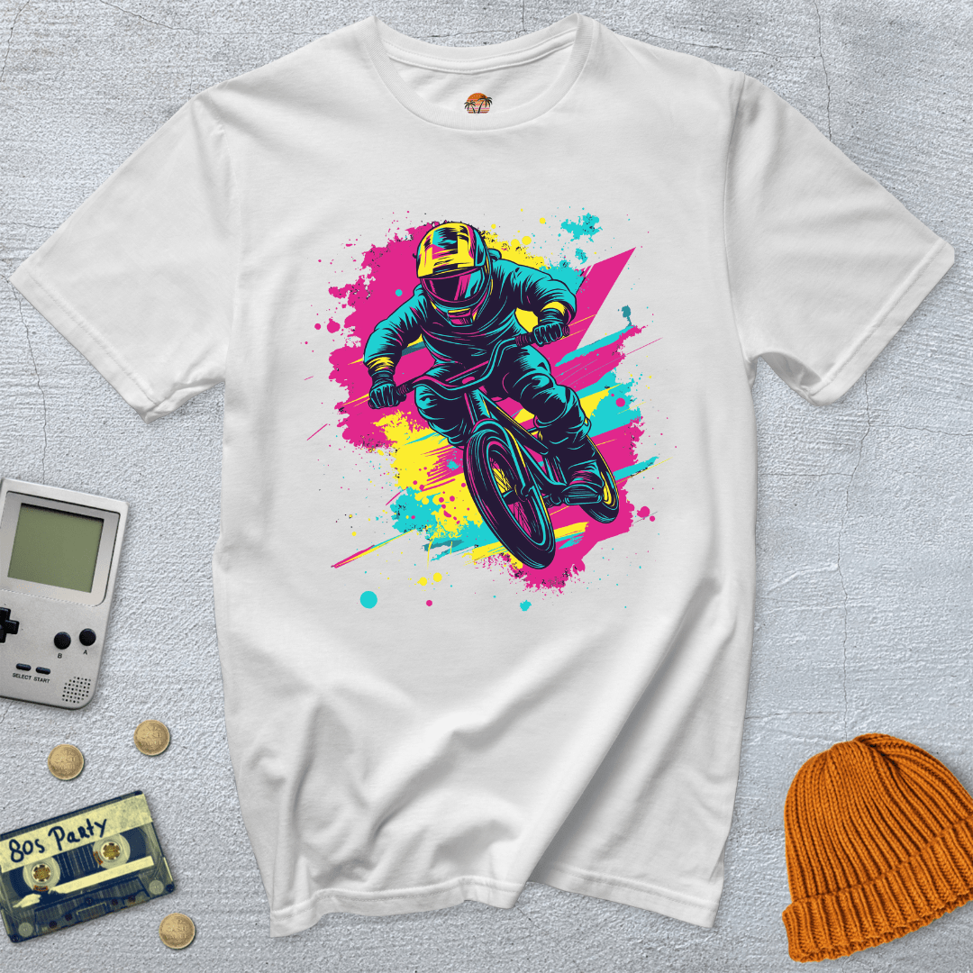 Printify T-Shirt White / S BMX Kid - Shirt