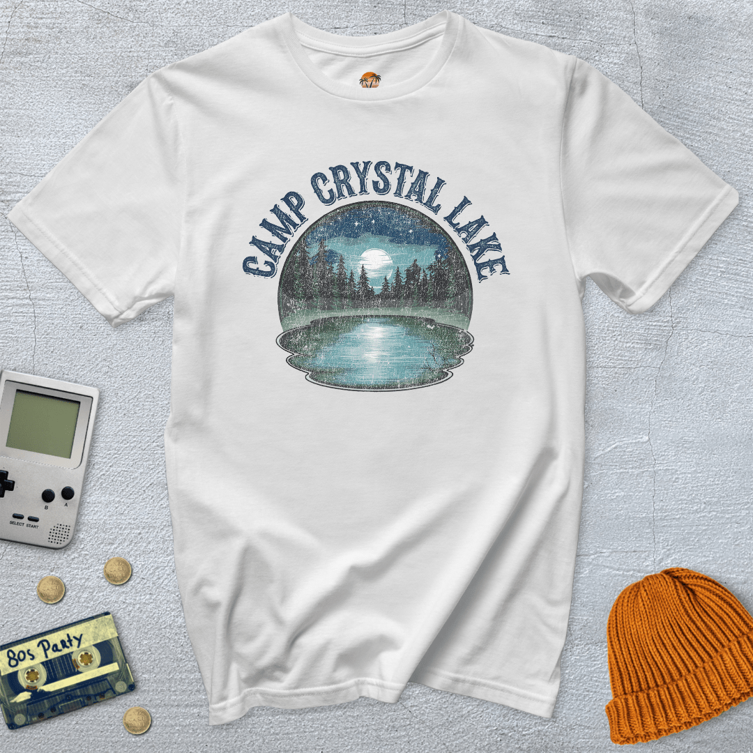 Printify T-Shirt White / S Camp Crystal Lake - Shirt