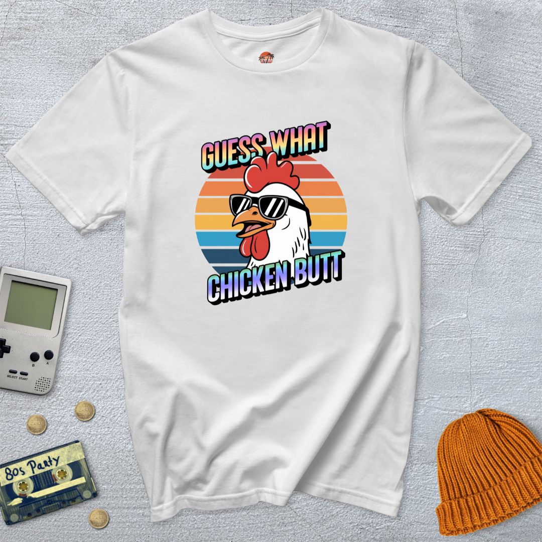 Printify T-Shirt White / S Chicken Butt - Shirt