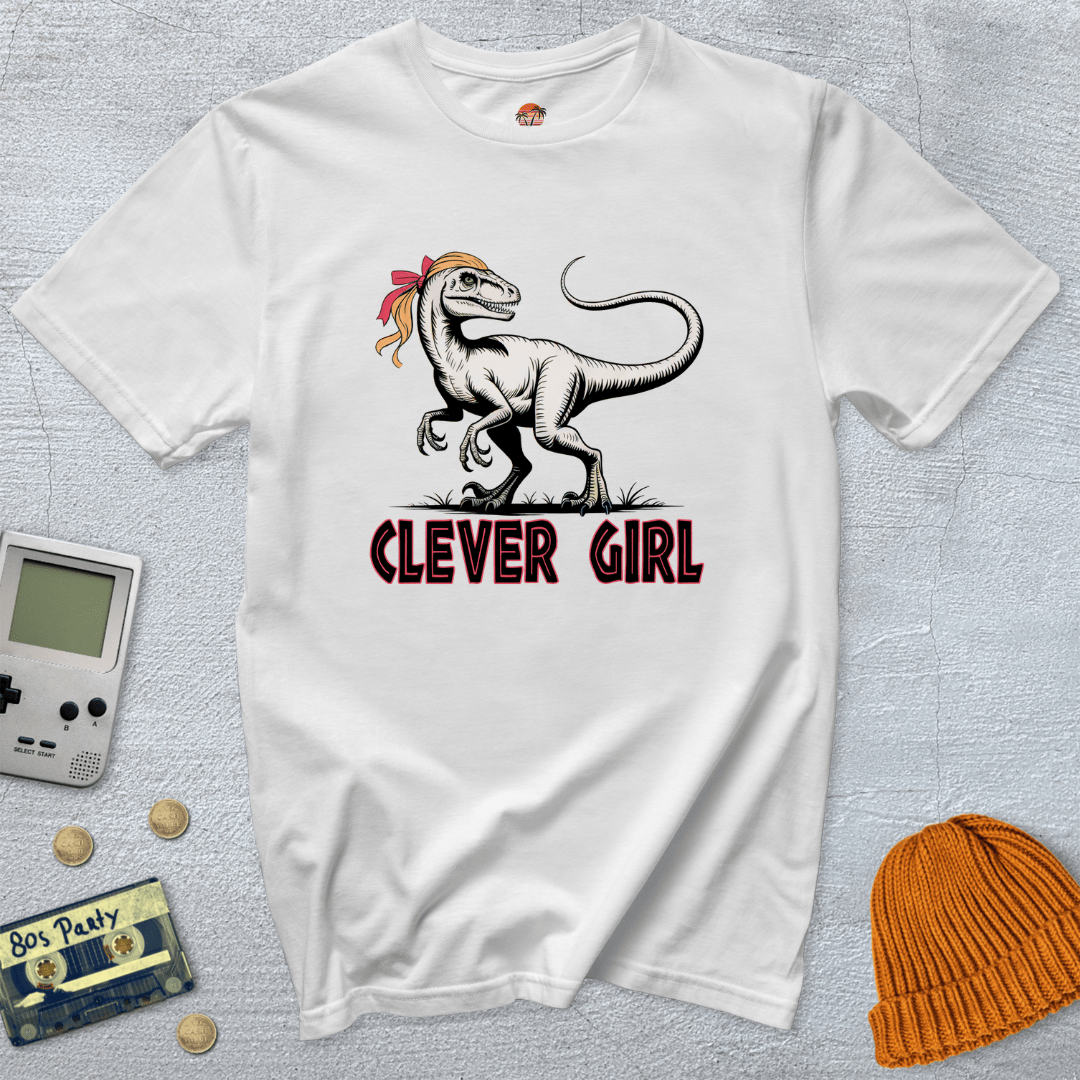 Printify T-Shirt White / S Clever Girl - Shirt
