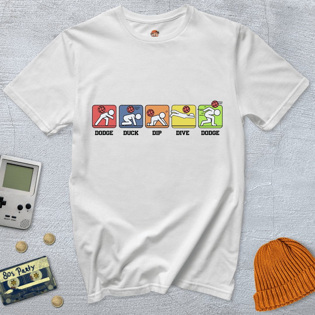 Printify T-Shirt White / S Dodgeball - Shirt