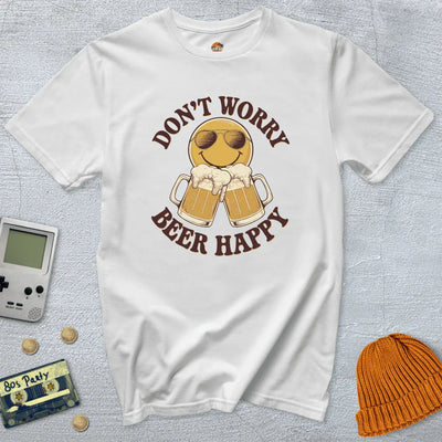 Don't Worry Beer Happy - Shirt - Throwback Paradise