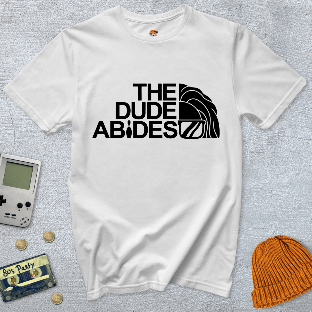 Printify T-Shirt White / S Dude Abides - Shirt