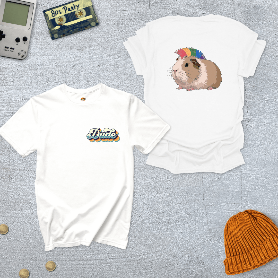 Printify T-Shirt White / S Dude - Shirt