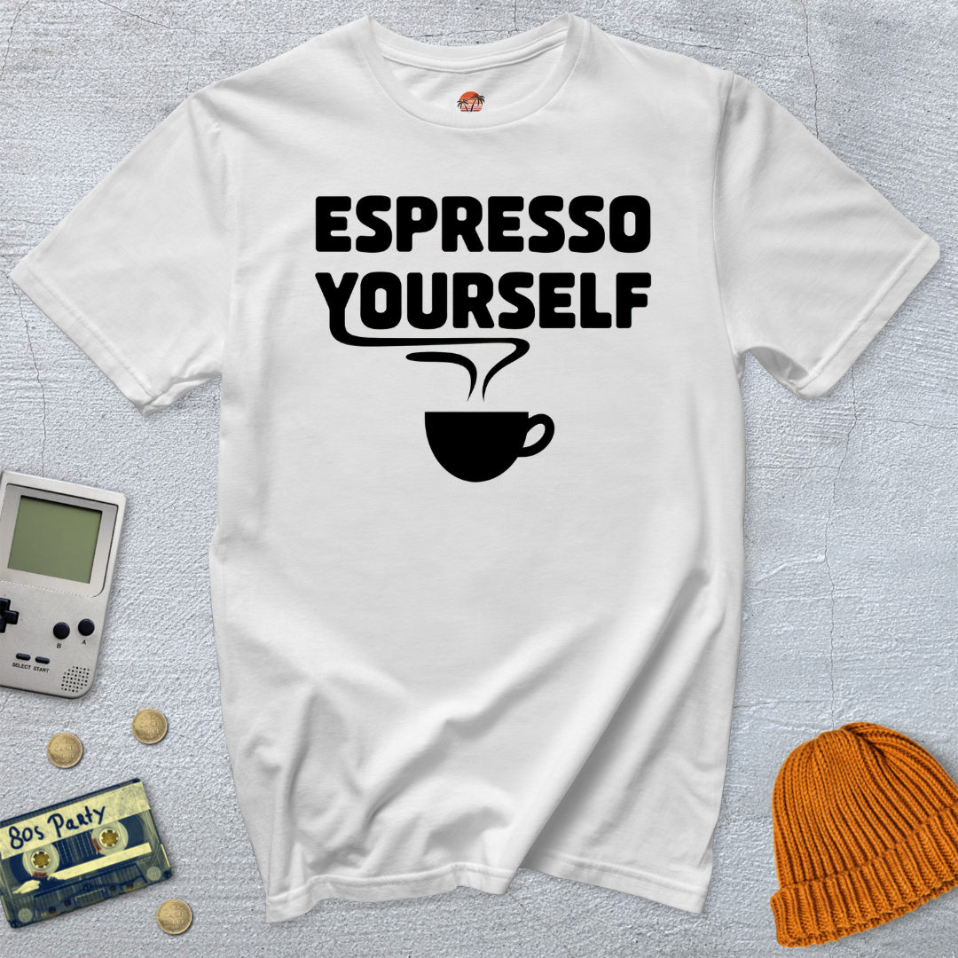 Printify T-Shirt White / S Espresso Yourself - Shirt