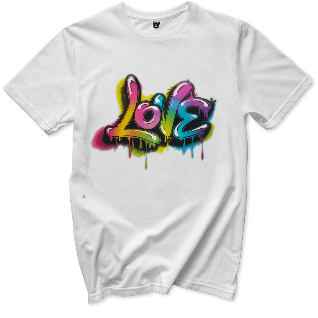 Graffiti Love T-Shirt - Throwback Paradise