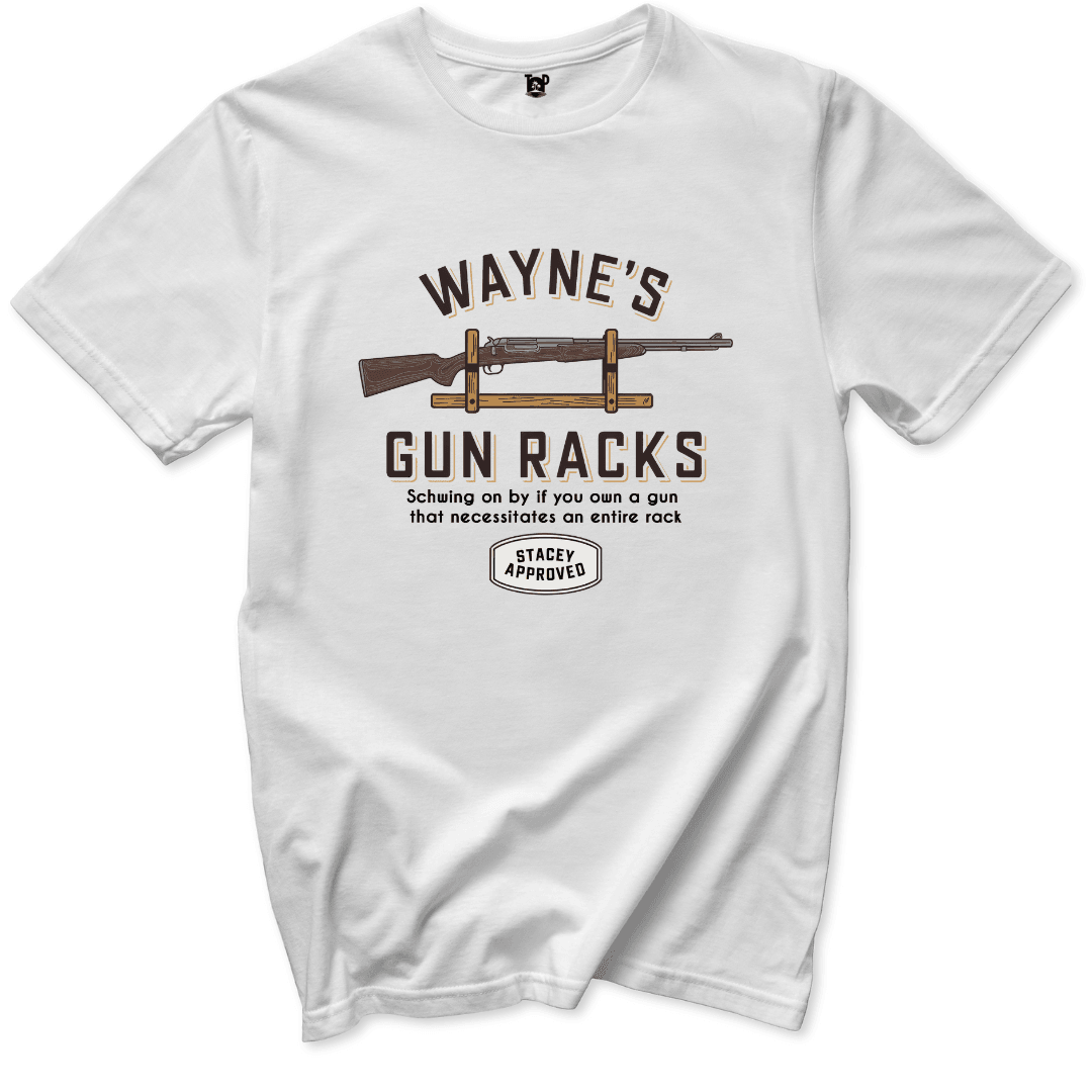 Gun Racks T-Shirt - Throwback Paradise